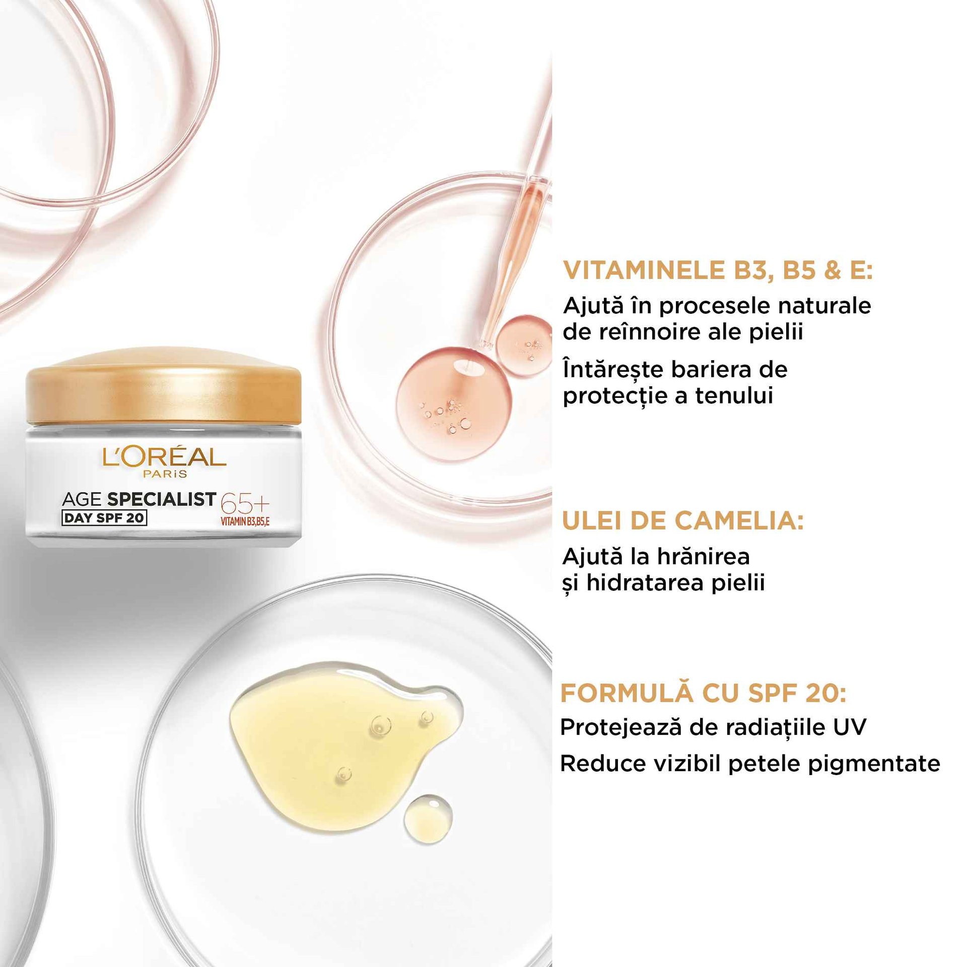 crema antirid hidratanta de zi age specialist 55+ ingrediente